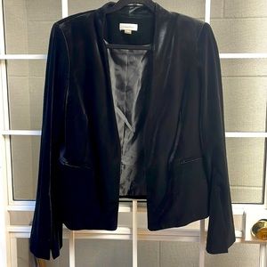 Calvin Klein black velvet blazer large